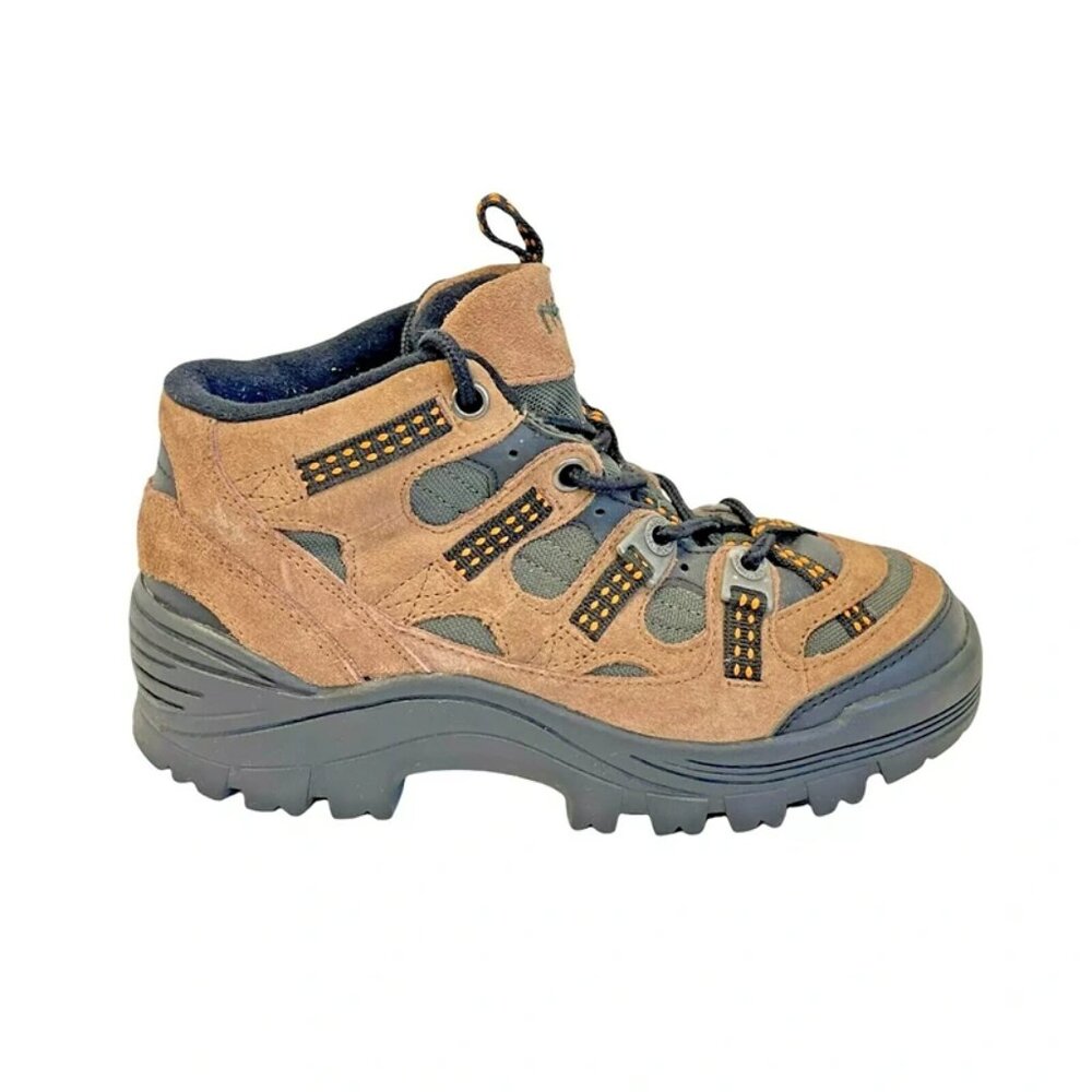 Nevados Mens Brown‎ Black Lace Up Round Toe Ankle Hiking Boots Size US 4